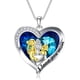 thumbnail image 1 of Collar mamá dos hijas cristal plata 925, 1 of 3