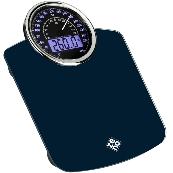Báscula ZENO Hybrid 180 kg Analógica/Digital Azul Oscuro