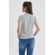 thumbnail image 3 of Polera Mujer Básica Print Gris Melange / Rosado, 3 of 4