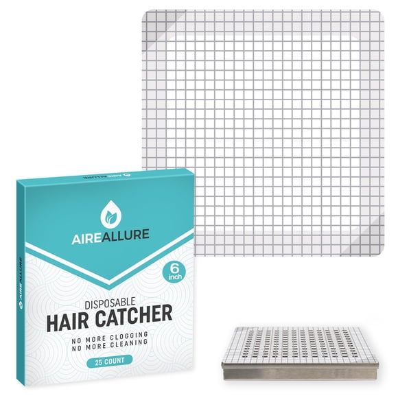 Filtro Atrapa Cabellos Para Desagüe Paquete De 25 Cuadrado De 15 Cm