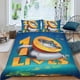 thumbnail image 2 of 10 Vidas Conjunto de sábanas temático, trío de piezas, cómodo y amigable con la piel, diseño único, regalo de decoración para el hogar para familiares, amigos y fans, 90 cm * 190 cm, 2 of 6
