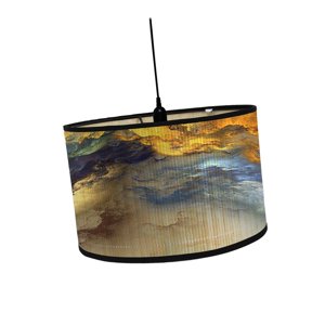 Ioensy - Pantalla De Lámpara Con Estampado De Tambor Pantallas De Lámpara Con Forma De Tambor Para Escritorio De Techo Colgante Estilo A