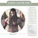 thumbnail image 2 of El hombre del norte-theme Fitted Round Tablecloths Elastic Edged Table Covers Waterproof Table Cloth for Kitchen Holiday Party Tables Decor 150cm, 2 of 6