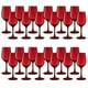 thumbnail image 1 of Set 24 Copas Vino Full Color Rojo 475mL Allegra De Vidrio, 1 of 3