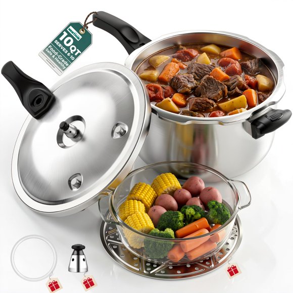 Olla a presión WantJoin 10,6 L compatible con inducción
