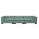 thumbnail image 1 of Seccional Roma Chenille Tipo Lino Verde 3 Cuerpos, 1 of 5