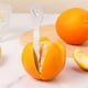 thumbnail image 3 of Herramienta del pelador de cítricos de acero inoxidable de 2 piezas - pelador de naranja para cocina, pelador de limón, pelador de pomelos, pelador de frutas sin esfuerzo con hoja afilada, a, 3 of 3