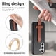 thumbnail image 3 of Funda FOXDOCK para Samsung Galaxy S26 con soporte ajustable, anillo de anclaje y protección avanzada-negro, 3 of 6