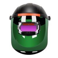 Magideal - Casco De Soldadura De Oscurecimiento Automático Con Energía Solar Ajustable, Gafas De Soldador, Casco De De Soldadura Para Moler Arc Mig Tig Tira De Advertencia Naranja