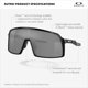 thumbnail image 5 of Gafas de Sol Oakley Sutro 37 mm Mate Carbon/Prizm 24K – Ajuste de Puente Bajo, 5 of 6