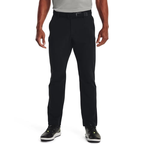 Pantalones Under Armour Straight Leg Tech Para Hombre, Color Negro, Talla 36/30