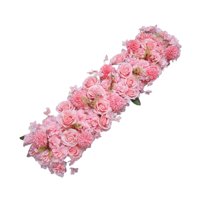 Bothyi - Arco De Flores Artificiales Realista Para Puerta, Fila De Flores Para Fondo De Boda, Bricolaje, Color Rosa