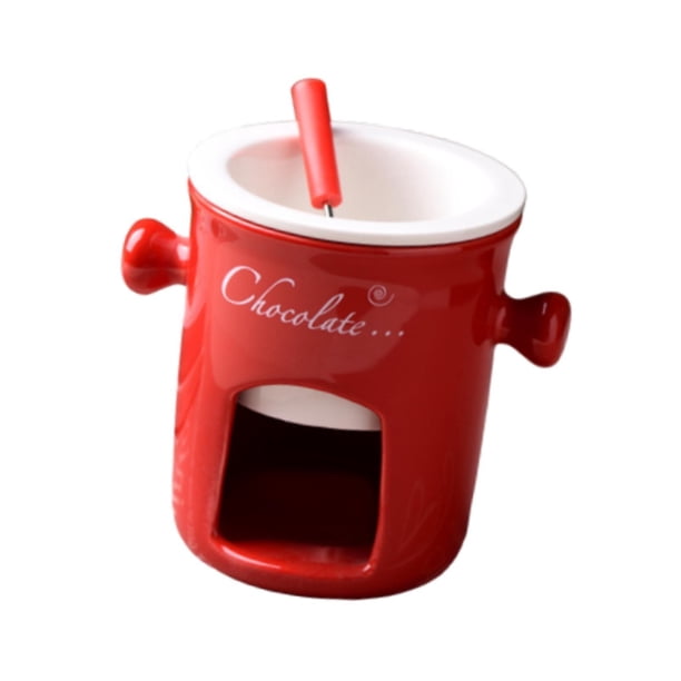 Fondue De Chocolate De Porcelana, Utensilios De Cocina Para Cumpleaños, Aniversario, Caldo Rojo