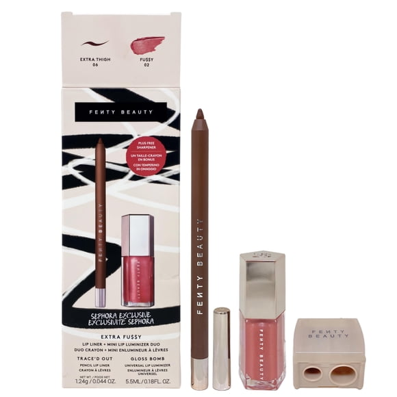 Dúo de Lápiz Delineador de Labios FENTY BEAUTY 06 Extra Thigh/02 Fu$$y