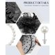 thumbnail image 2 of Conjunto Negro de Sombrero Fascinator Thstdhy para Niña - Fiesta del Té, 2 of 7