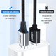 thumbnail image 3 of Cable USB-C a usb-a trenzado de carga rápida 3a, 1.5 Negro, 3 of 3