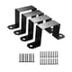 thumbnail image 4 of 4x Post Post clips soportes de estaca de cubierta versátiles versátiles fáciles de instalar pesado resistente con sujetadores de hardware de tornillo, 4 of 5