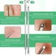 thumbnail image 4 of Kit de 5 extractores de puntos negros y comedones, pinzas curvas para puntos negros, herramientas profesionales de acero inoxidable para eliminar granos y acné., 4 of 8