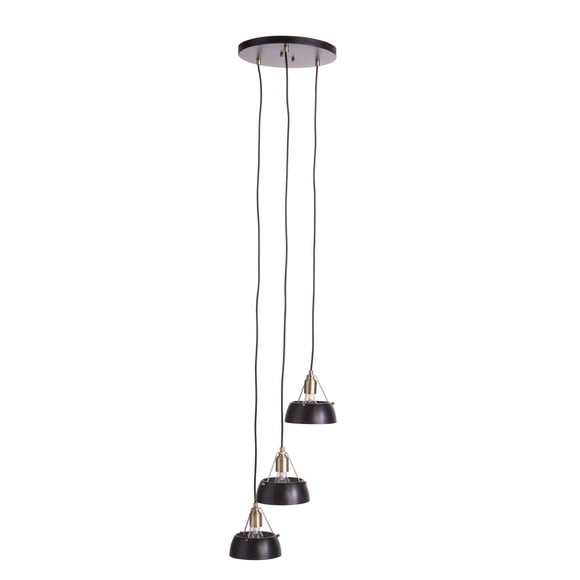 Lámpara colgante SEI Furniture Renmarco contemporánea de hierro negro