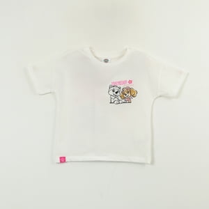 Polera Manga Corta Niña Skye Y Everest Blanco Paw Patrol