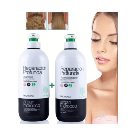 Pack Obopekal: Shampoo Y Acondicionador De Argán 800 Ml