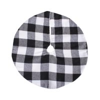 Bothyi - Falda De Árbol De Navidad, Alfombra Portátil De Moda Para Suministros De Fiesta De Hotel, Oficina, Negro Y Blanco