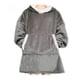 thumbnail image 2 of Poleron Hoddies Manta Polar Frazada Con Capucha Sudadera Felpa Gris, 2 of 2