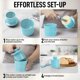 thumbnail image 3 of Porcelana de cocina Butter Crock Zulay con tapa y cuchillo, azul claro, 3 of 8
