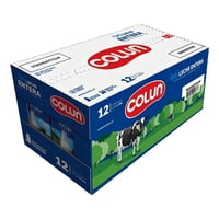 Pack Leche Entera Colun 12 Un De 1 L