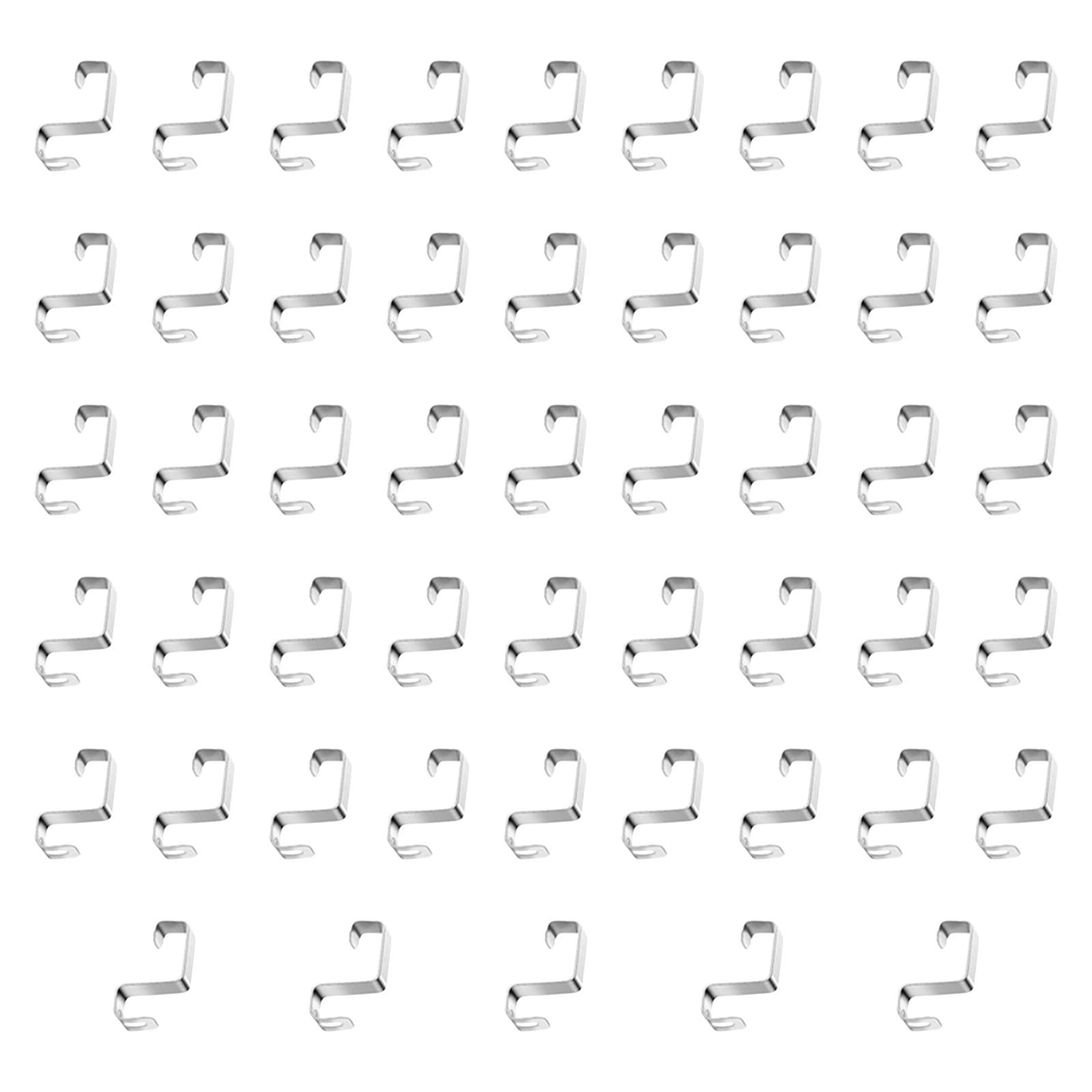 Magideal - 50 Uds Mini Ganchos Para Colgar Canalones Luces Navideñas Gancho De Adorno Fácil De Usar Decoraciones De Fiesta Resistentes A La Intemperie Para Ilumi