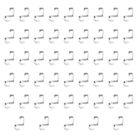 Magideal - 50 Uds Mini Ganchos Para Colgar Canalones Luces Navideñas Gancho De Adorno Fácil De Usar Decoraciones De Fiesta Resistentes A La Intemperie Para Ilumi