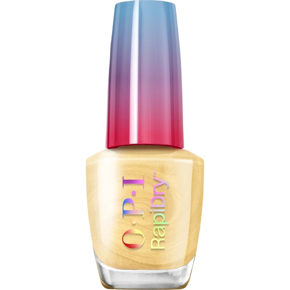 OPI RapiDry Winter Gets the Gold | Esmalte de uñas dorado con brillo y secado rápido