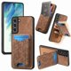 thumbnail image 1 of Funda Billetera con Soporte para Samsung Galaxy S21 FE Protector Delgado Marrón, 1 of 6