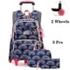 thumbnail image 1 of Rolling School Bags for Girls Backpack Children Waterproof School Backpacks with Wheels Middle School Trolley Luggage Back Pack, 1 of 3