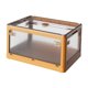 thumbnail image 2 of Contenedor De Caja De Almacenamiento Plegable De Plástico Apilable Para Armario De Oficina Amarillo, 2 of 5
