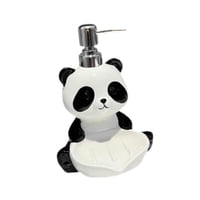 Magideal - Lindo Dispensador De Jabón Con Forma De Panda, Dispensador De Jabón Líquido De Cerámica Con Jabonera, Botella De Loción Para El Baño De Mesa Del Hogar