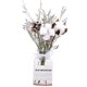 thumbnail image 2 of Maceta De Cristal, Florero, Maceta De Flores Secas, Contenedor De Terrario, Mesa De Salón, Flor De Cinta Blanca, 2 of 5