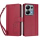 thumbnail image 3 of Funda Cartera Trébol para Xiaomi Redmi Note 13 Pro 4G con Ranuras Tarjetas y Carga Inalámbrica Rojo, 3 of 6