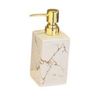 Magideal - Dispensador De Jabón Con Bomba De Cerámica, Dispensador De Gel De Baño, 17, Elegante, Práctico, Loción Recargable, Dispensador De Jabón Para Baño , Blanco