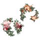 thumbnail image 1 of Flor Artificial Swag Colgante Para Fiesta Naranja Rosa Rosa Rojo, 1 of 5