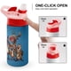 thumbnail image 4 of Amigos AnimalesBotella de Agua con Tapa Pop Top de Un Toque, Acero Inoxidable, a Prueba de Fugas, para Deportes, Botella Infantil rosa 12 oz, 4 of 6
