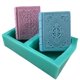 thumbnail image 2 of Molde de silicona I-BEST Libro de 2 cavidades con diseño floral, 2 of 7