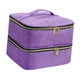 thumbnail image 2 of Bolsa De Transporte, Bolígrafos Con Puntos, Capacidad Para 30 Botellas, Estuche Organizador De Esmalte De Uñas De Viaje, Color Violeta, 2 of 3