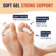 thumbnail image 3 of Geles Hammer Toe Gels Dr. Frederick's Original, 2 pares, blancos, 3 of 8