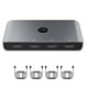 thumbnail image 3 of Conmutador Selector Conmutador KVM USB 2.0 Salida quatre en 4, Fuente de alimentación micro USB con 4 paquetes USB3.0, Mayor eficiencia de trabajo, 3 of 5