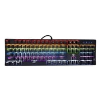 Teclado Gamer Hp Qwerty Español Color Negro Con Luz Rainbow