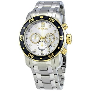 Reloj Invicta Pro Diver Cronógrafo Esfera Plateada Hombre 80040