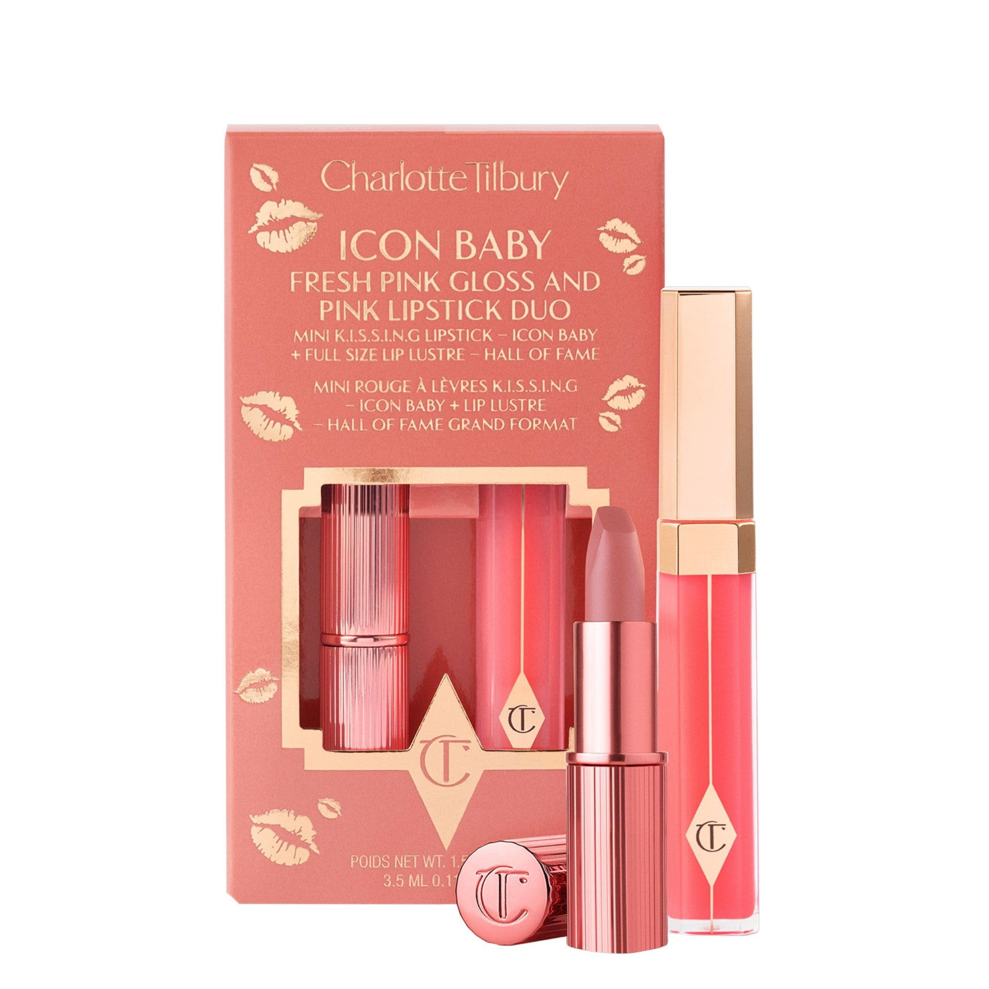 Dúo De Labios Charlotte Tilbury Icon Baby Satin Shimmer Gloss