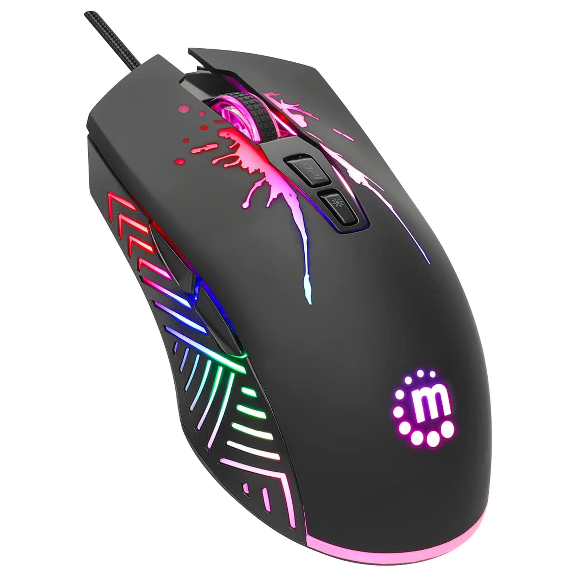 Mouse Gamer Manhattan Rgb Con Cable, 7200 Dpi, 7 Botones