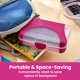 thumbnail image 4 of Estuche para lápices LockerMate fucsia y transparente, 4 of 7